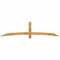 Ekena Millwork Bellingham Rough Sawn Timber Gable Bracket, Western Red Cedar, 96"W x 24"H x 2"D x 4"F, 6/12 Pitch GBW096X24X0204BEL00RWR - alternate 1